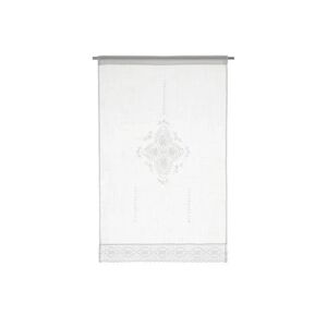 LOLAhome Cortina bordada blanca de tela de 70x110 cm