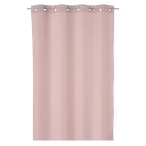 LOLAhome Cortina lisa rosa de tela de poliéster de 140x260 cm