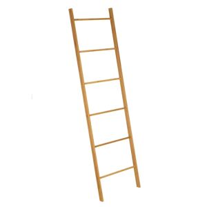 LOLAhome Perchero escalera de 6 escalones de bambú natural de 45x170 cm
