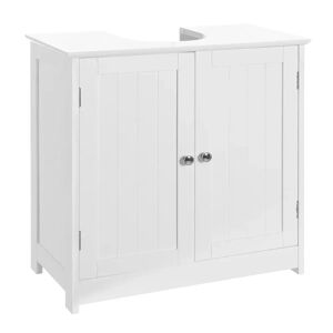 LOLAhome Bajo lavabo pie de madera blanco de 60x30x60 cm