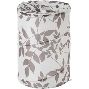 LOLAhome Cesto de ropa plegable de tela con ramas beige de Ø 40x55 cm