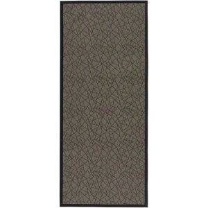 LOLAhome Alfombra vinílica de PVC pasillera para exterior marrón de 75x175 cm