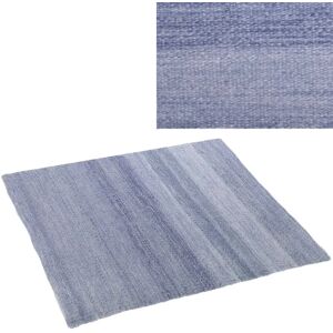 LOLAhome Alfombra sostenible Goa de PET reciclado para salón y exterior azul índigo de 270x180 cm