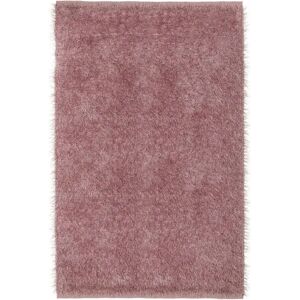 LOLAhome Alfombra de pelo rosa de microfibra de 120x180 cm