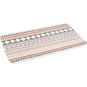 LOLAhome Alfombra tribal antideslizante naranja de tela de microfibra de 70x45 cm