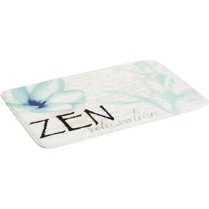 LOLAhome Alfombra de baño antideslizante Zen gris de tela de microfibra de 70x45 cm