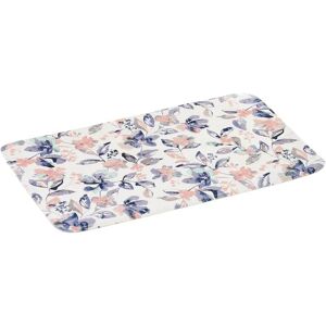 LOLAhome Alfombra de baño antideslizante de flores rosa de tela de microfibra de 70x45 cm