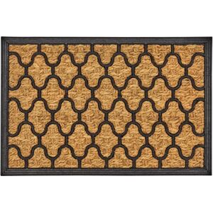 LOLAhome Felpudo mosaico arabesco de fibra natural de coco de 60x40 cm