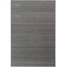 LOLAhome Alfombra Comedor de bambú gris de 200 x 300 cm