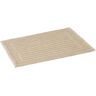 LOLAhome Alfombra de Baño nudos beige de algodón de 60x40 cm