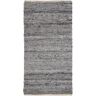 LOLAhome Alfombra de fibra PET de nudos para interior y exterior gris de 80x150 cm