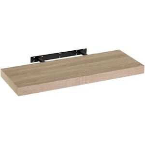 LOLAhome Estante de pared flotante de madera MDF en tono natural de 23x60 cm