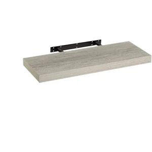 LOLAhome Estante de pared flotante de madera MDF gris de 23x60 cm