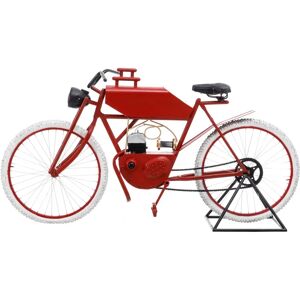 LOLAhome Consola bicicleta roja de hierro de 93x52x190 cm