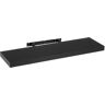 LOLAhome Estante de pared flotante negro de 80x23 cm