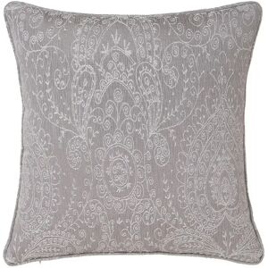 LOLAhome Cojín textura cuadrado gris de tela Jacquard de 45x45 cm con relleno