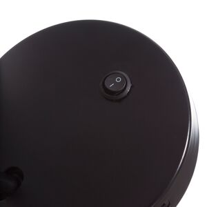Lámpara led de mesa moderna negra de 40x12x12 cm