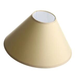 LOLAhome Pantalla beige cónica para lámpara de tela de 30x10x18 cm