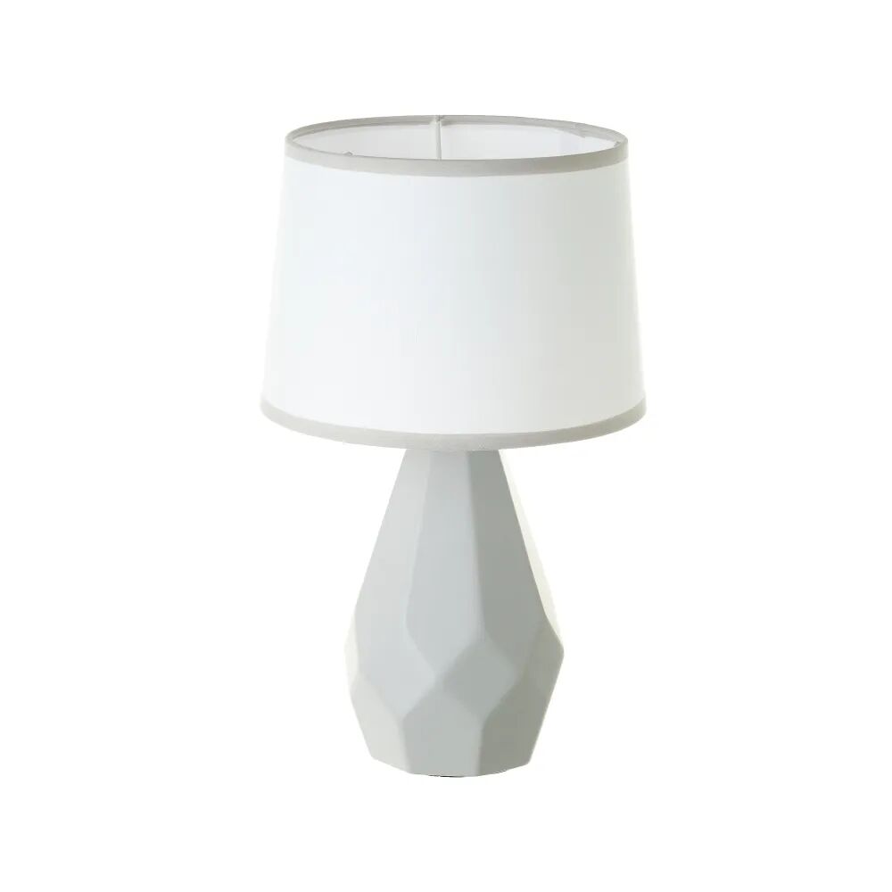 Lámpara de mesa diamante de cerámica gris de Ø 20x32 cm