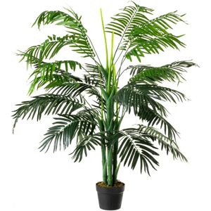 LOLAhome Planta artificial de palmera verde de polietileno de Ø 45x130 cm