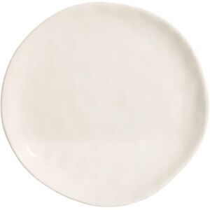 LOLAhome Plato postre blanco de porcelana stoneware de Ø 20 cm