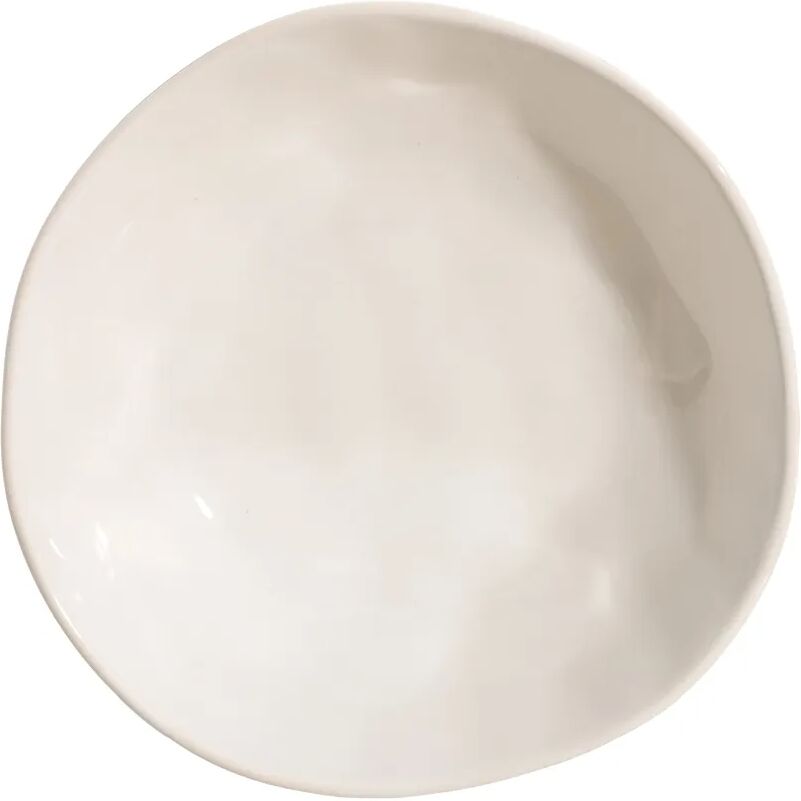 LOLAhome Plato hondo blanco porcelana stoneware de Ø 20 cm