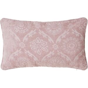 LOLAhome Cojín arabesco rosa de Jacquard de 50x33 cm con relleno