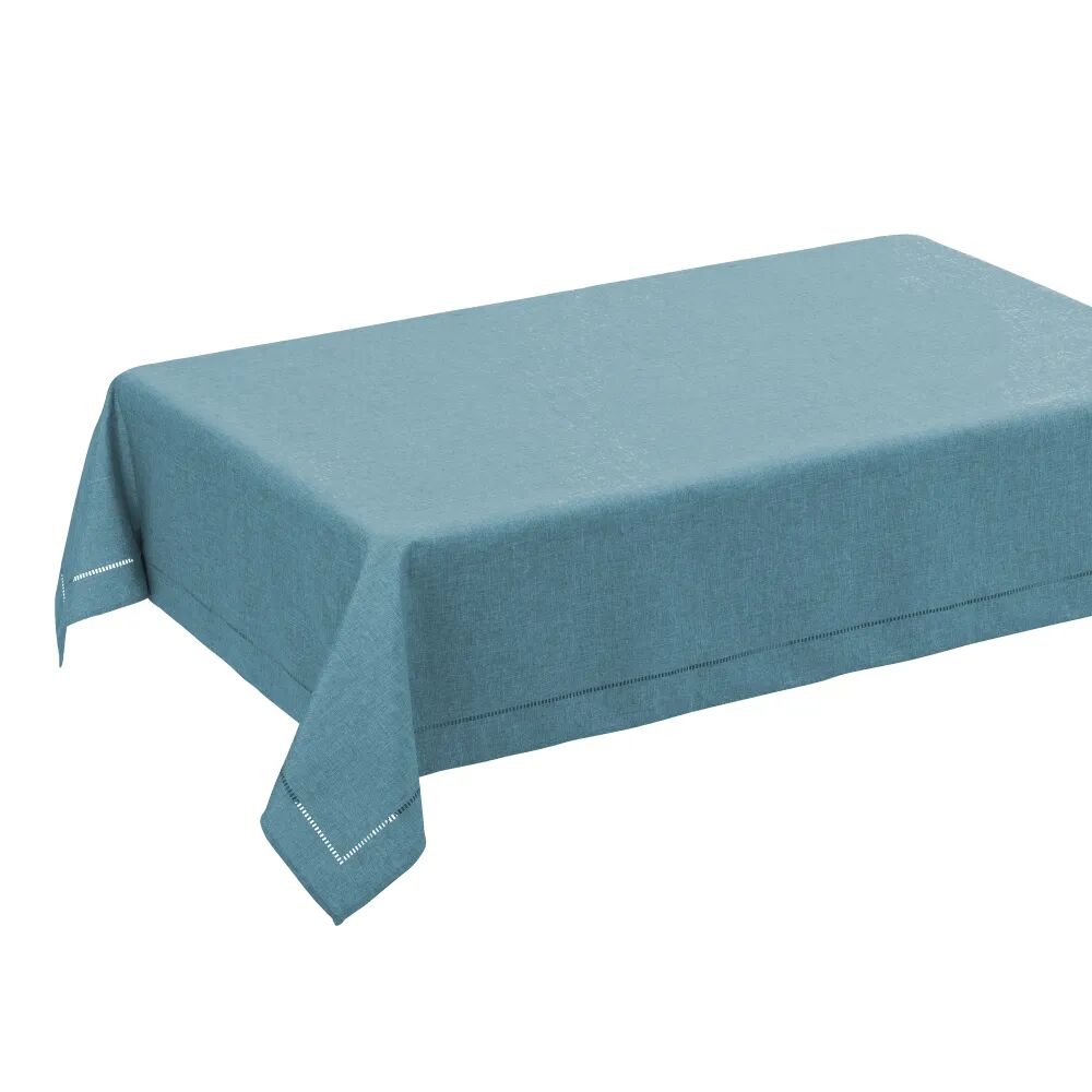 LOLAhome Mantel rectangular de tela de poliéster azul de 210x150 cm