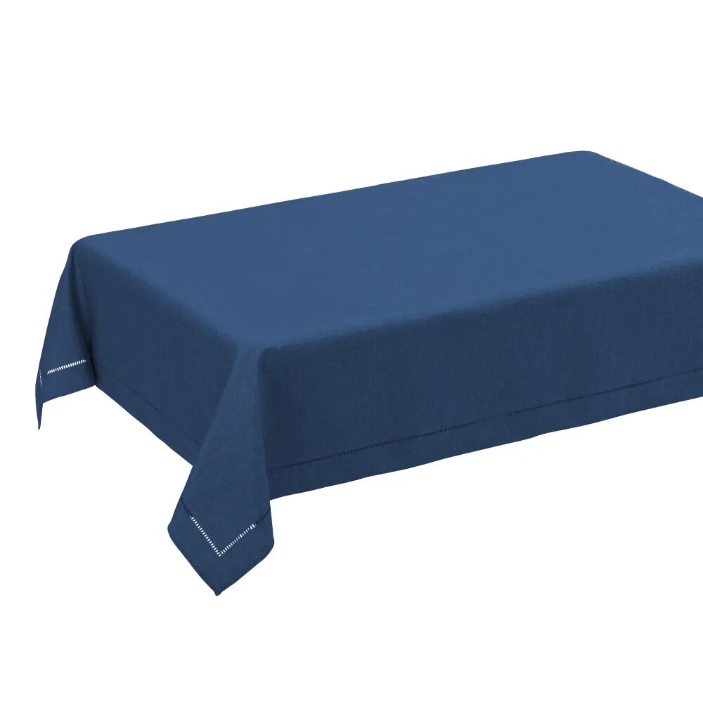 LOLAhome Mantel rectangular de tela de poliéster azul oscuro de 210x150 cm