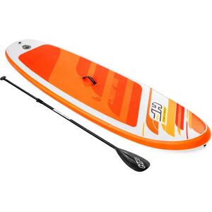 LOLAhome Kit de tabla paddle surf hinchable con inflador y remo naranja de PVC de 274x76 cm