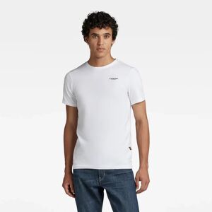 G-Star RAW Camiseta Slim Base Blanco Hombre (XS)