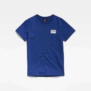 G-Star RAW Camiseta Kids Originals Patch Azul intermedio niño (6)