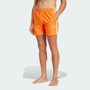 Adidas Originals Adicolor 3-stripes Swim Hombre Pantalones cortos - Naranja - Talla: XL - Loneta de algodón - Foot Locker Orange