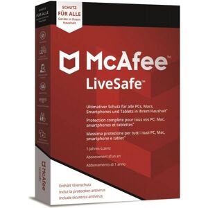 McAfee LiveSafe 2024 - Dispositivos ilimitados / 1 año