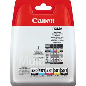 Canon PGI-580/CL-581 cartucho de tinta 5 pieza(s) Original Rendimiento estándar Negro, Cian, Magenta, Amarillo