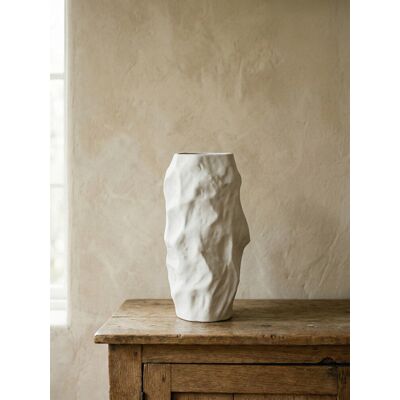 Verse jarrón de terracota blanco - Kenay Home Verse jarrón de terracota blanco - Kenay Home