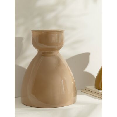 Dout jarrón vidrio beige grande - Kenay Home Dout jarrón vidrio beige grande - Kenay Home