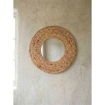Nea espejo redondo natural - Kenay Home Nea espejo redondo natural - Kenay Home