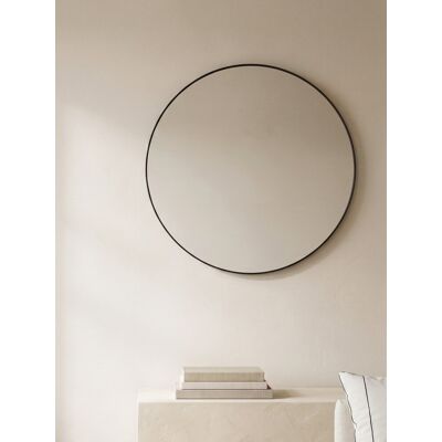 Egel espejo redondo negro mediano - Kenay Home Negro Egel espejo redondo negro mediano - Kenay Home Negro