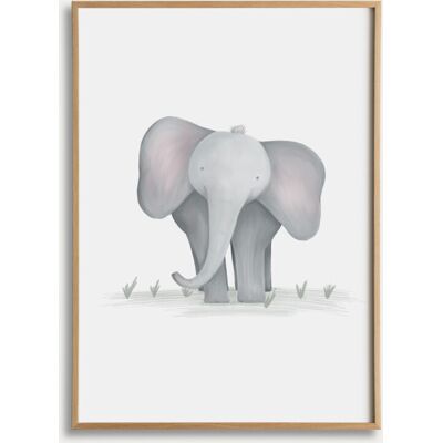 Elefante lámina infantil 21x30 - Kenay Home Elefante lámina infantil 21x30 - Kenay Home
