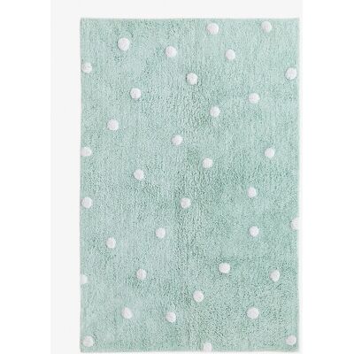 Kenay Home Dots Alfombra redonda de algodón menta - Alfombra Kenay Home Dots Alfombra redonda de algodón menta - Alfombra
