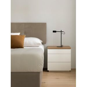 Kenay Mesita de noche blanca 3 cajones Havel Kenay Mesita de noche blanca 3 cajones Havel