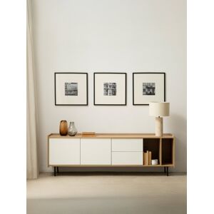 Kenay Mueble TV 180 blanco y natural Nadine Kenay Mueble TV 180 blanco y natural Nadine