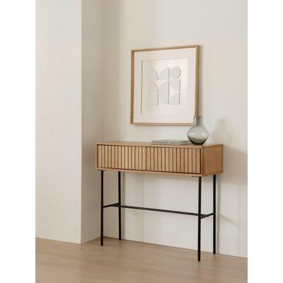 Corey Consola de chapa de roble - Kenay Home Corey Consola de chapa de roble - Kenay Home