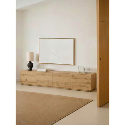 Unite Mueble TV 240 de chapa de roble nudoso - Kenay Home Roble nudoso Unite Mueble TV 240 de chapa de roble nudoso - Kenay Home Roble nudoso