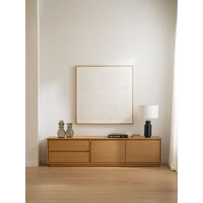 Sloan Mueble TV 200 de chapa de roble - Kenay Home Roble Sloan Mueble TV 200 de chapa de roble - Kenay Home Roble
