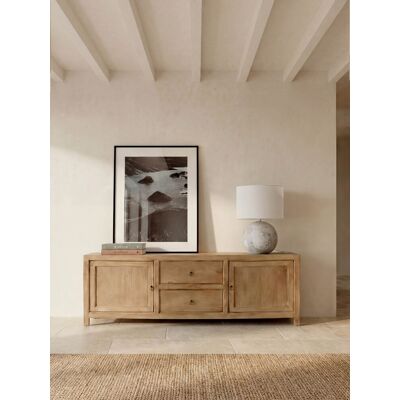 Rustic Mueble TV 180 de madera natural - Kenay Home Rustic Mueble TV 180 de madera natural - Kenay Home