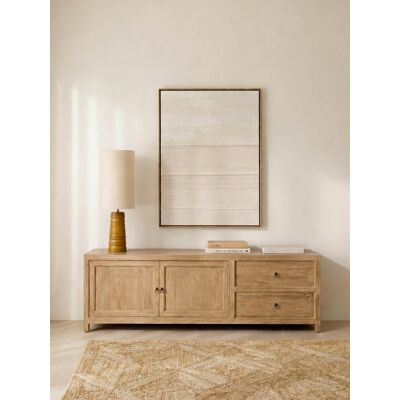 Rustic Mueble TV 200 de madera natural - Kenay Home Rustic Mueble TV 200 de madera natural - Kenay Home