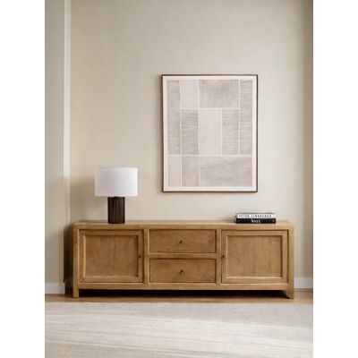 Rustic Mueble TV 180 de madera natural - Kenay Home Rustic Mueble TV 180 de madera natural - Kenay Home