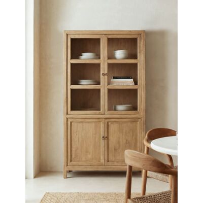 Rustic Vitrina de madera natural - Kenay Home Rustic Vitrina de madera natural - Kenay Home